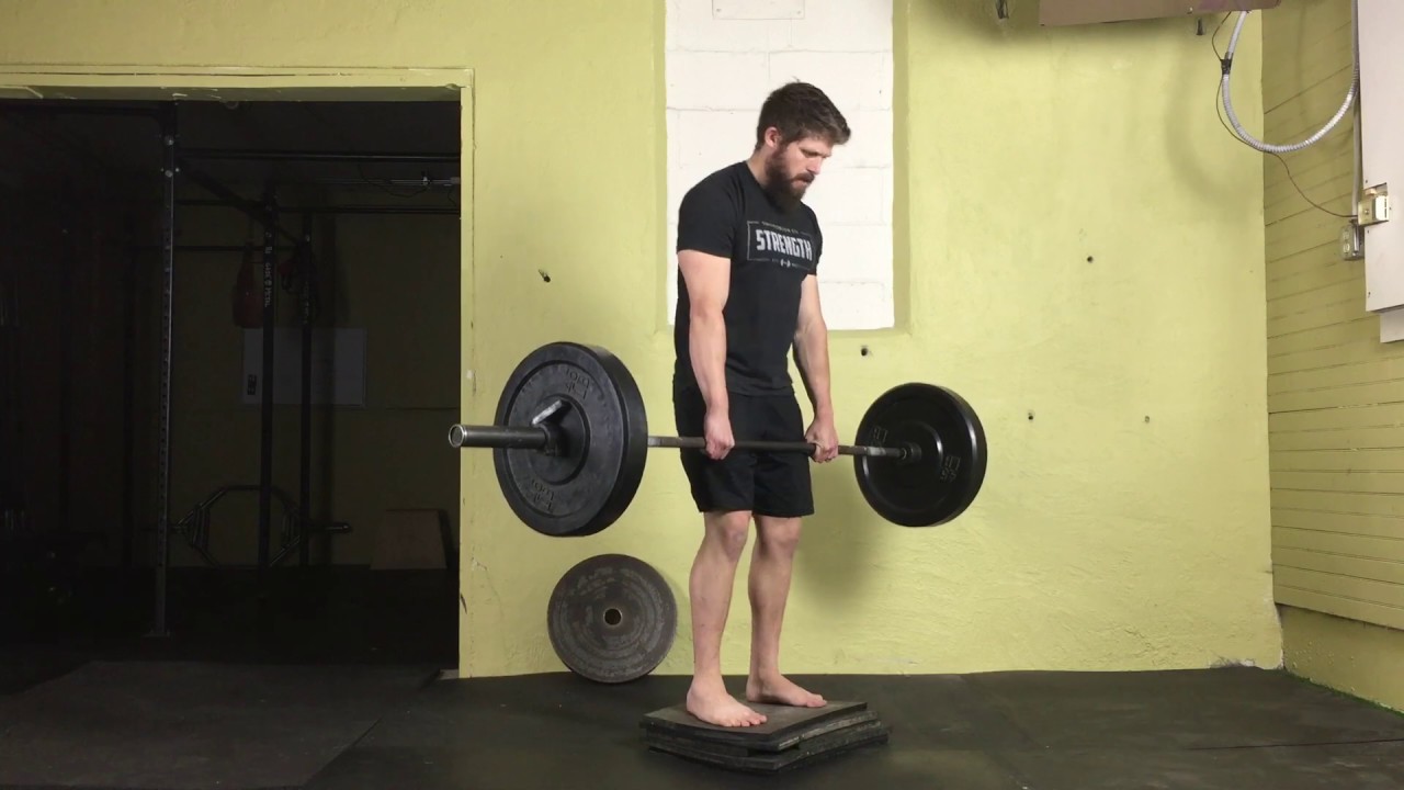 How to do a Barbell Deficit Deadlift