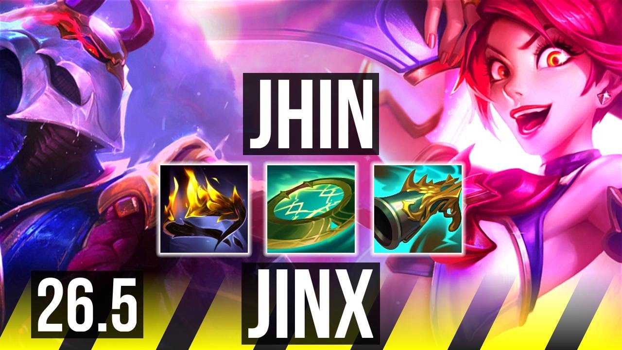 JHIN & Sona vs JINX & Bard (ADC) | 63K damage | EUW Master | 26.5