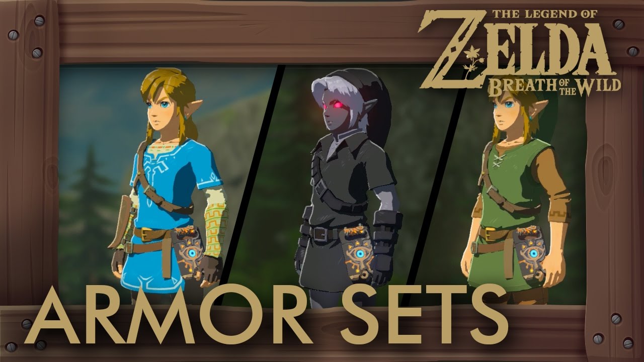Zelda Breath of the Wild - All Armor Sets & Amiibo Outfits