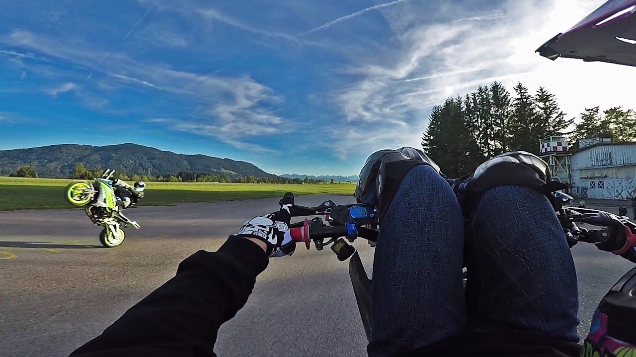 Stuntriding bei der Wheelie-Schule + G310 Wheelies