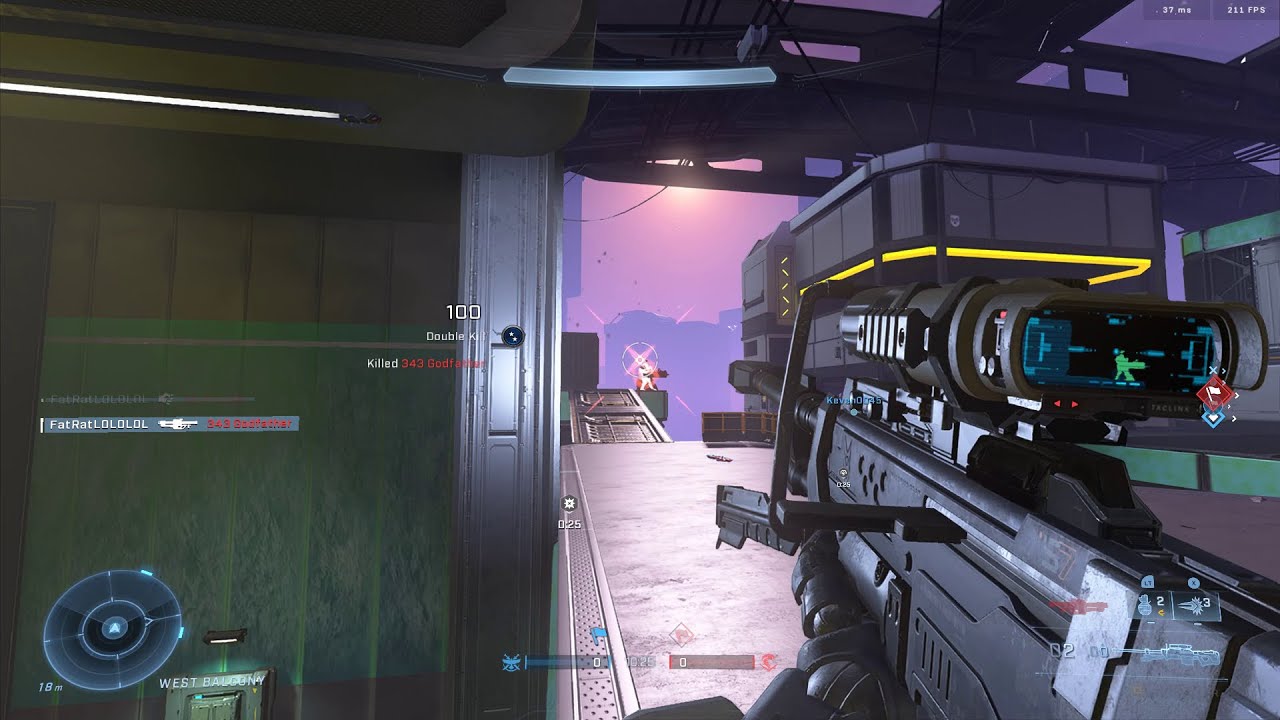 Геймплей Halo Infinite на Empyrean (The Pit) — Overkill, Snipes