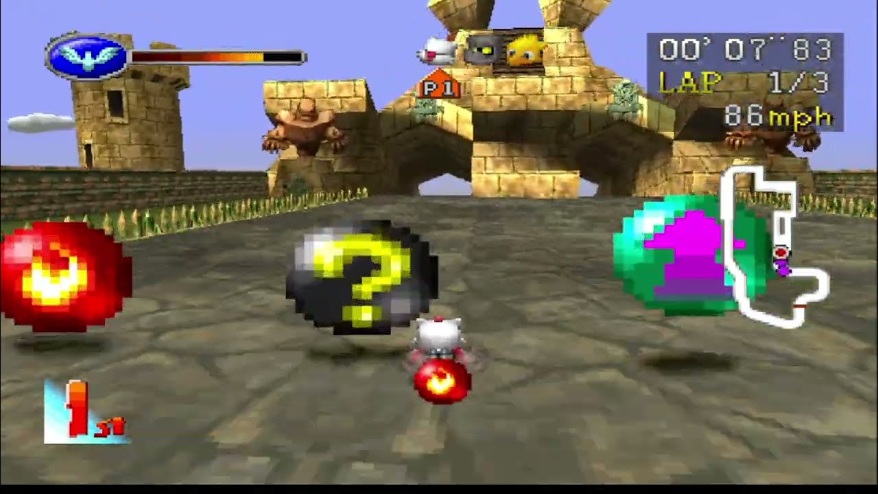 Chocobo Racing PS1 Longplay - Not Good Kart Racing Game