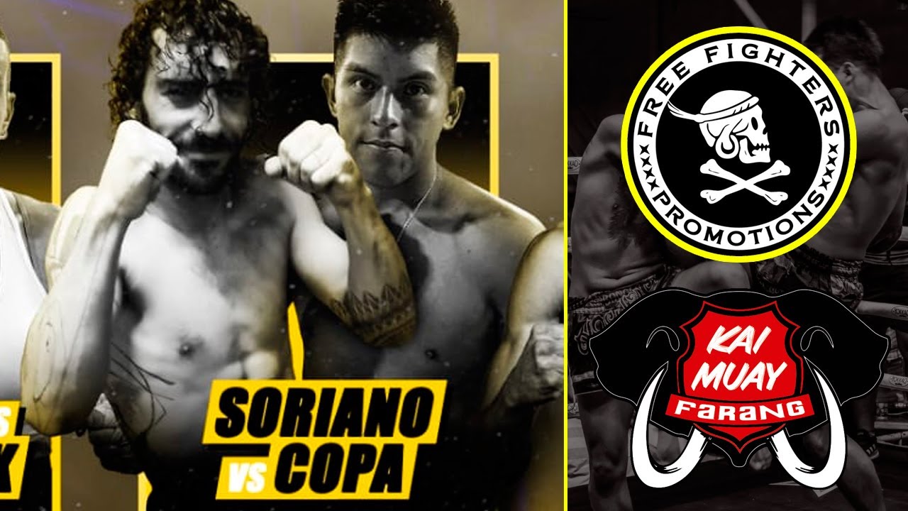Pelea Muay Thai Alvaro Soriano vs Alexander Copa. Cat. Amateur. 64 Kilos. Free Fighters Promotions