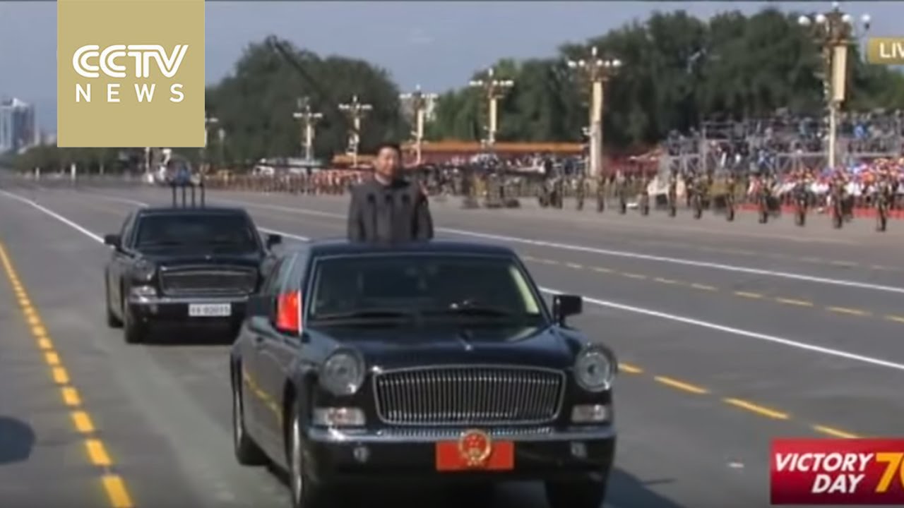 President Xi Jinping inspecting formations from PLA