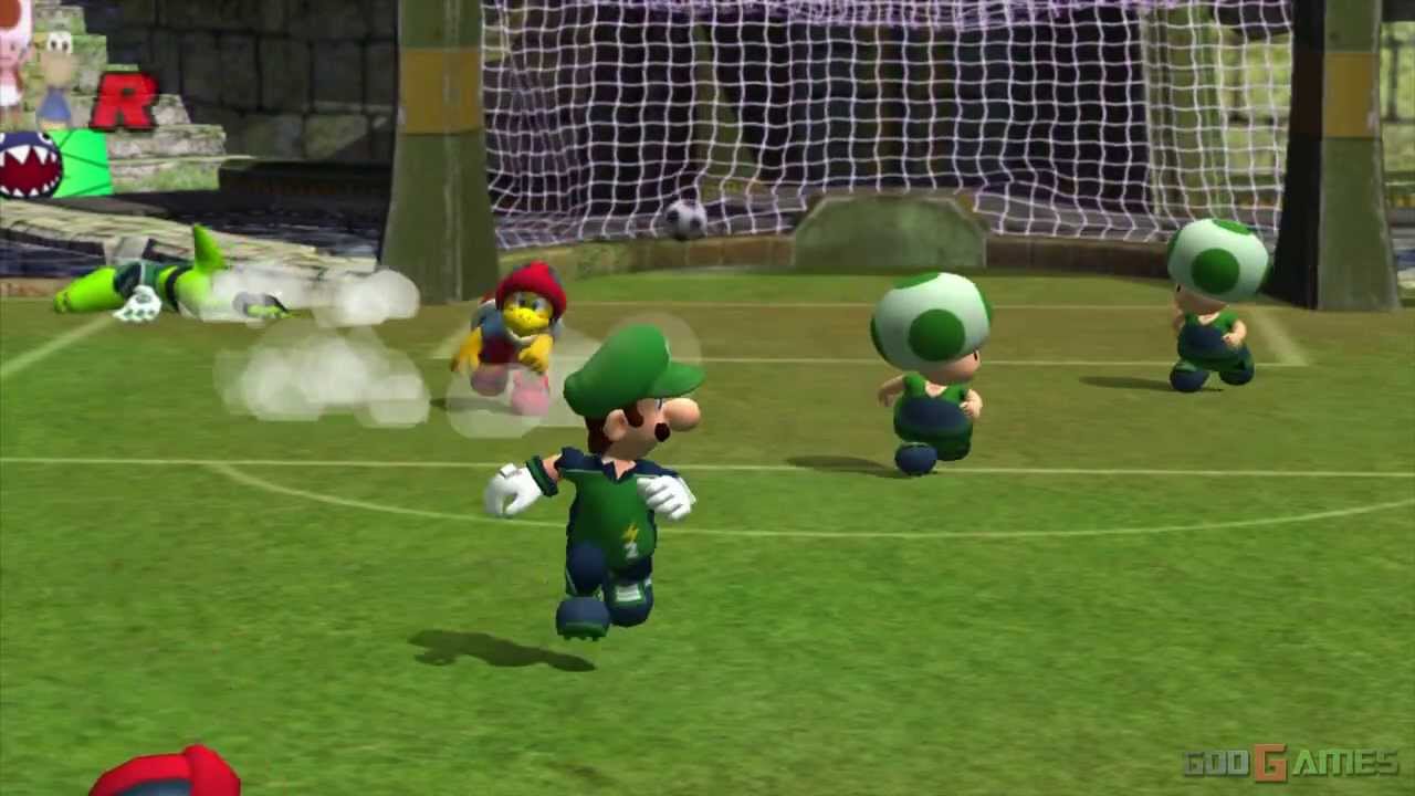 Super Mario Strikers - Gameplay Gamecube HD 720P (Dolphin GC/Wii Emulator)