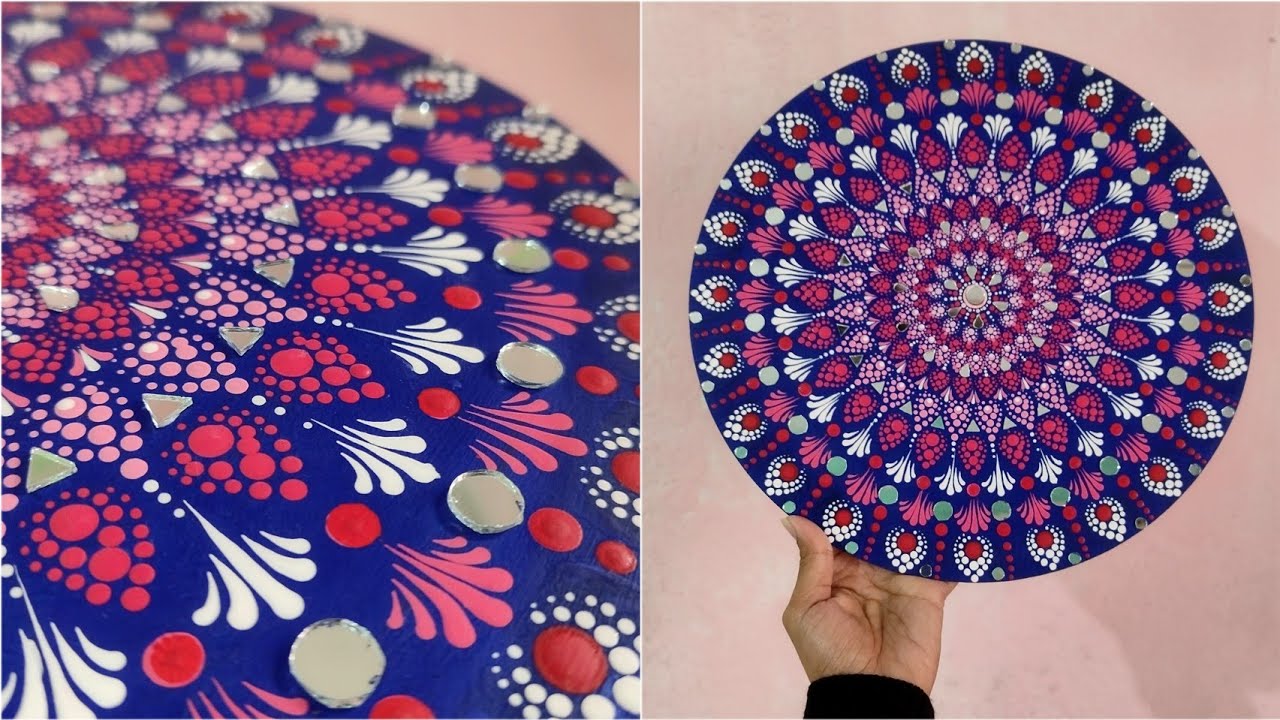 Easy dot mandala for beginners || Mirror dot Mandala @Peaceofmind_Bonitanath