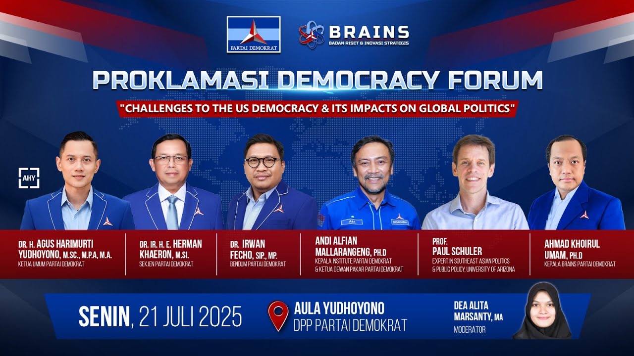🔴 Live - Challenges to U.S. Democracy & Its Impacts on Global Politics | Proklamasi Democracy Forum