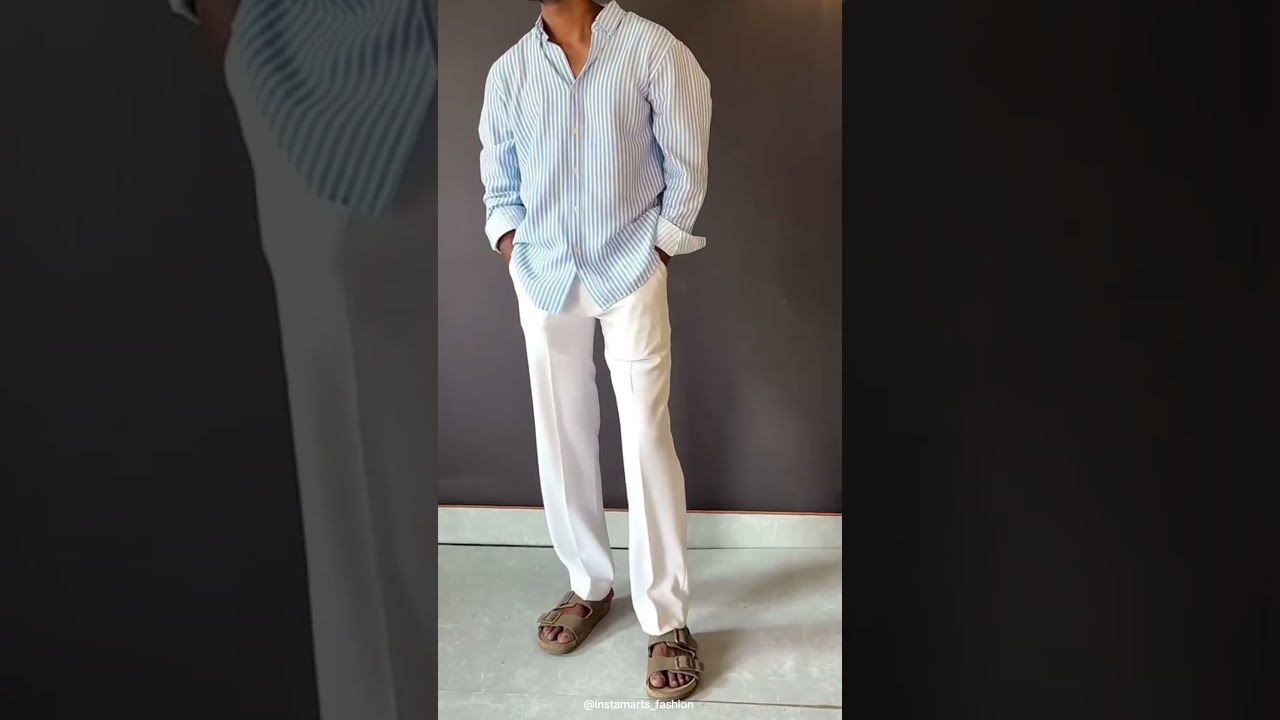 College Outfit for Men 2025 | U-TURN Shirt, KETCH Trousers & AFROJACK Sandals Styling  #fashion