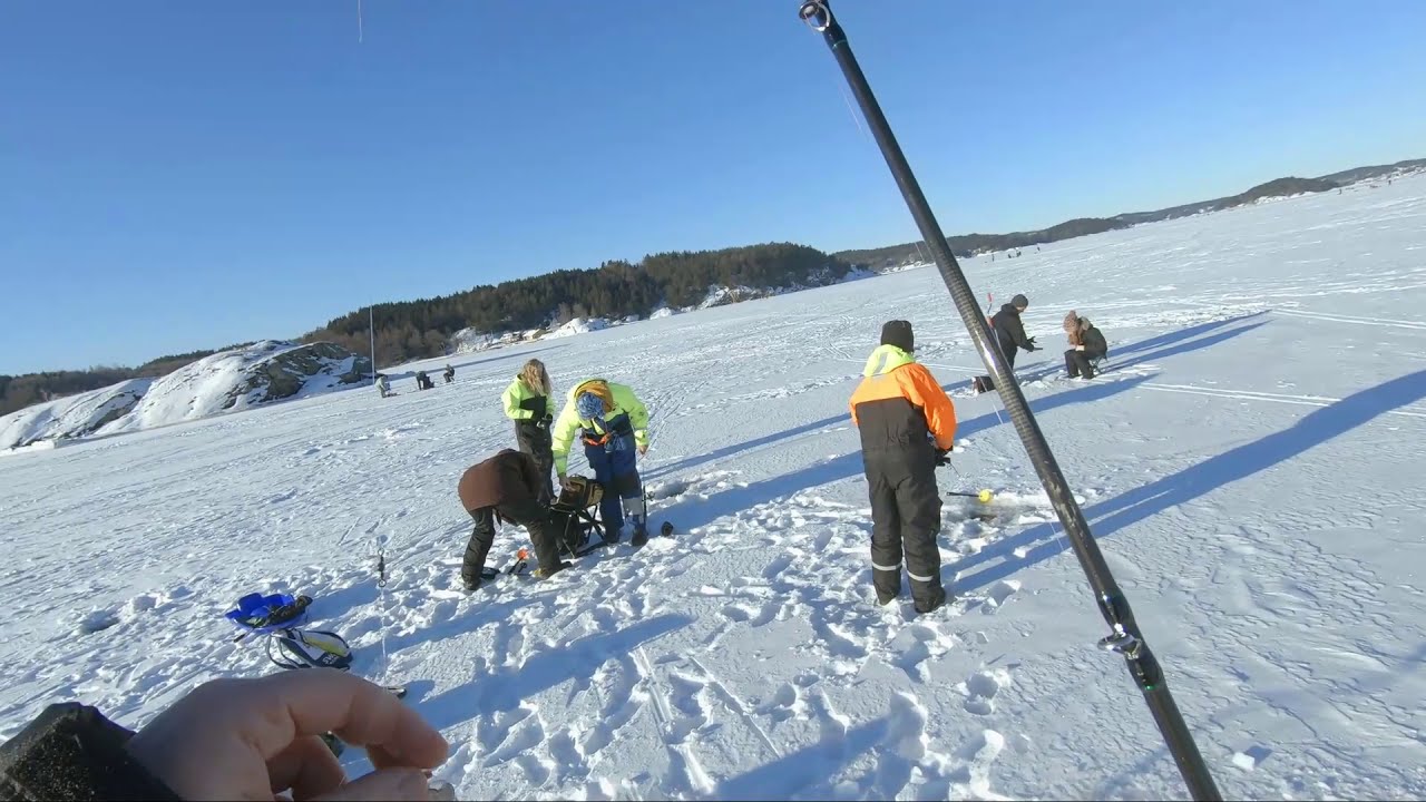 Isfiske på Gullmarn