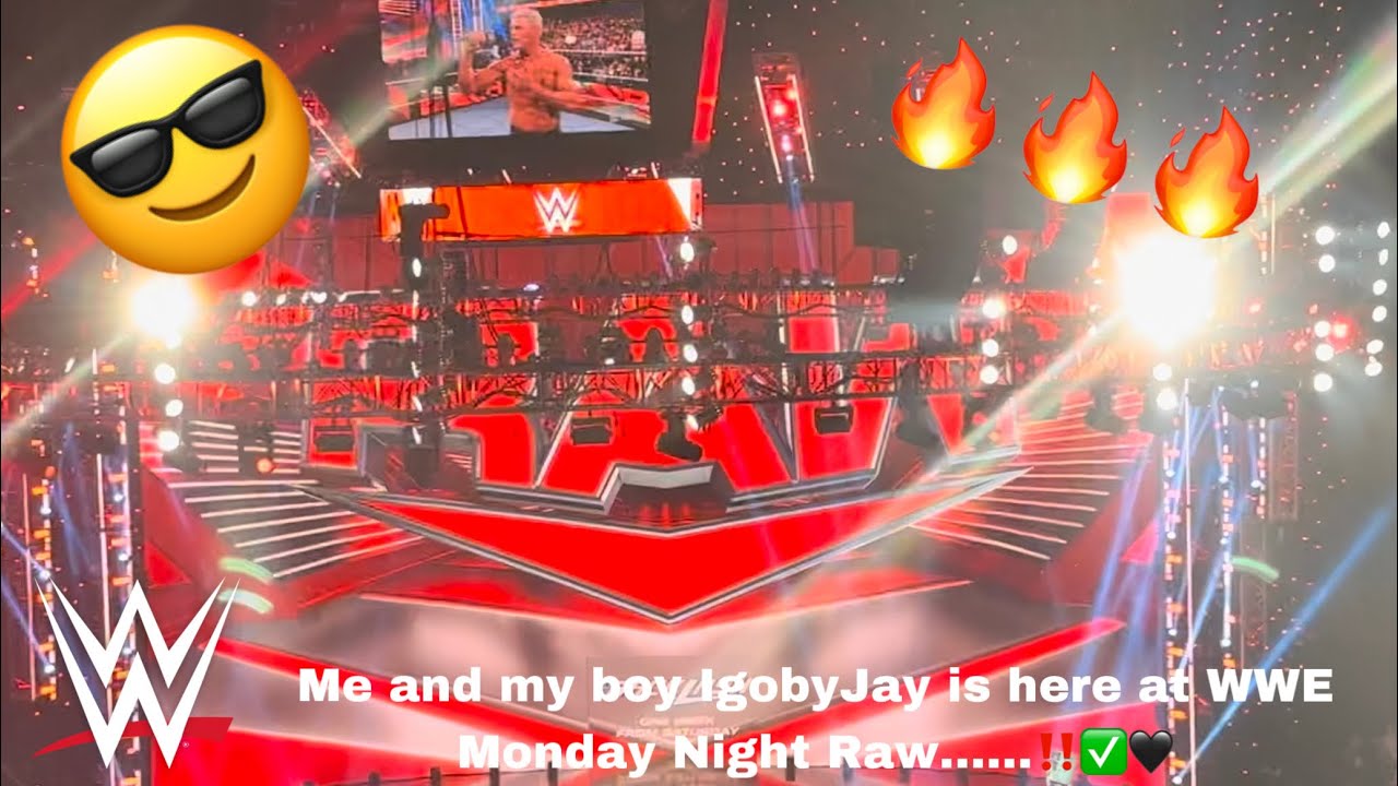 WWE MONDAY NIGHT RAW VLOG APRIL 24TH 2023 IN CHICAGO WITH MY BOY JAYLAX!!!🖤🔥✅