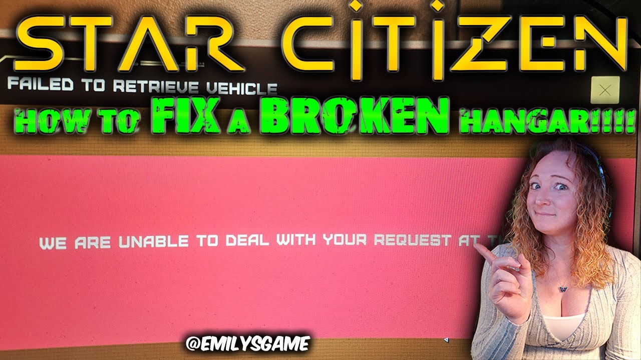 HOW TO: FIX BROKEN or INACCESIBLE HANGAR in Star Citizen!!  This works for me EVERY TIME! 4.0.1