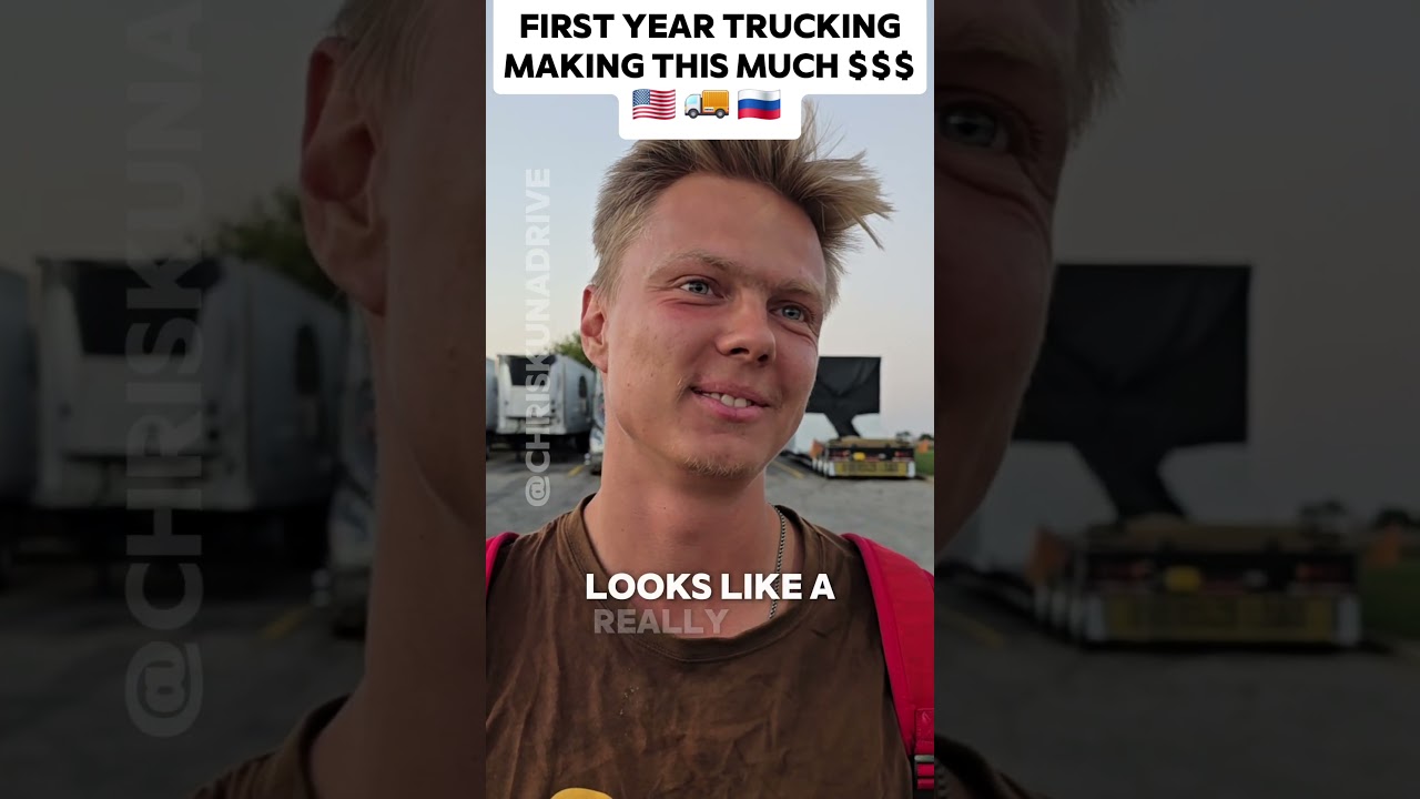 First year trucking #heavuhaul #money #rgn #flatbed #usa #russia