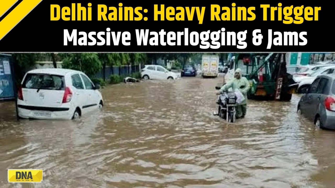 Delhi Rains: IMD Issues Red Alert For Delhi As Torrential Rain Floods Roads