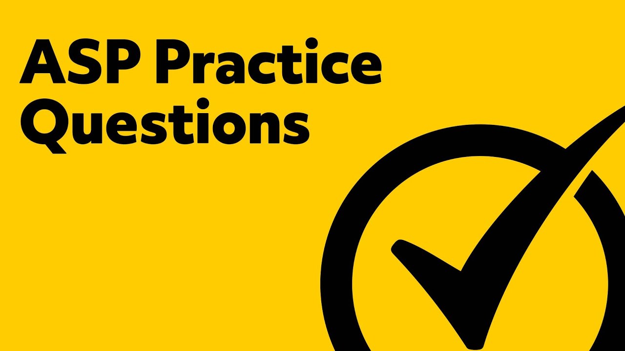 Free ASP Practice Test
