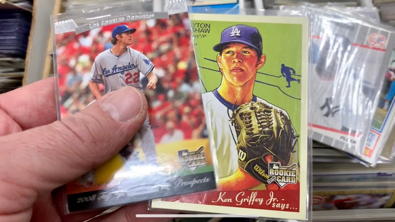 WE FOUND CLAYTON KERSHAW ROOKIE CARDS IN THE BARGAIN BIN AT AN ANTIQUE MALL
