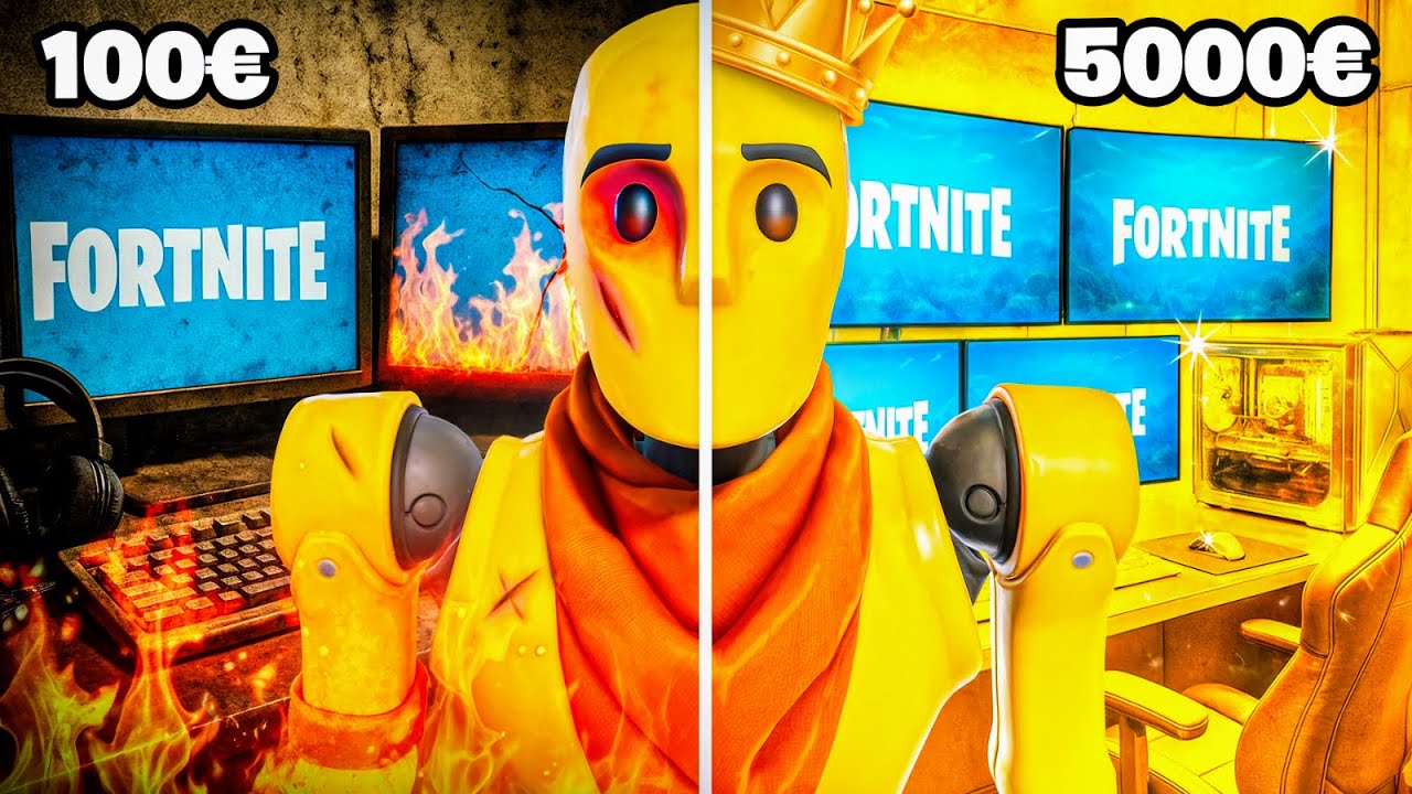 Ich teste 100€ vs. 5000€ Fortnite Setups..