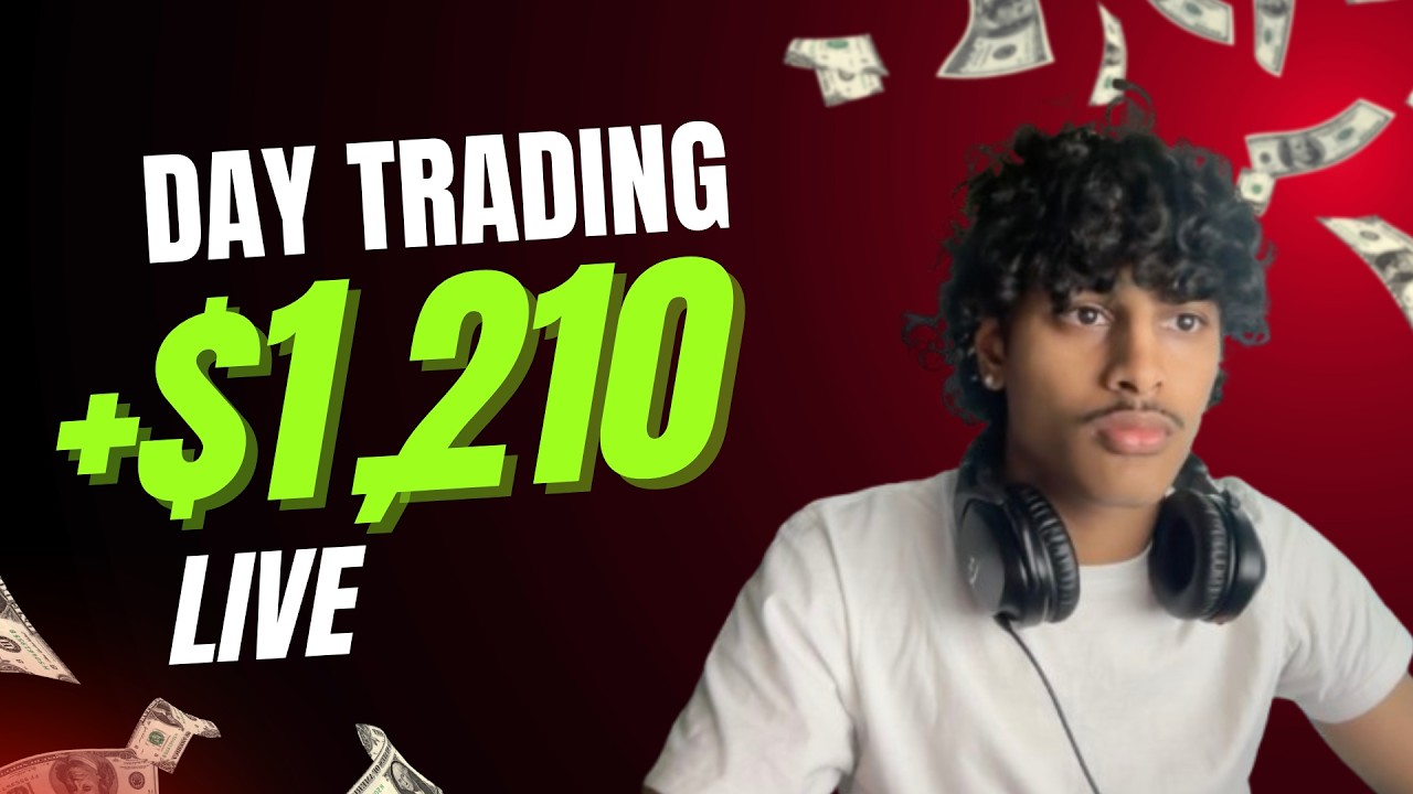 18 year old makes $1,210 live day trading