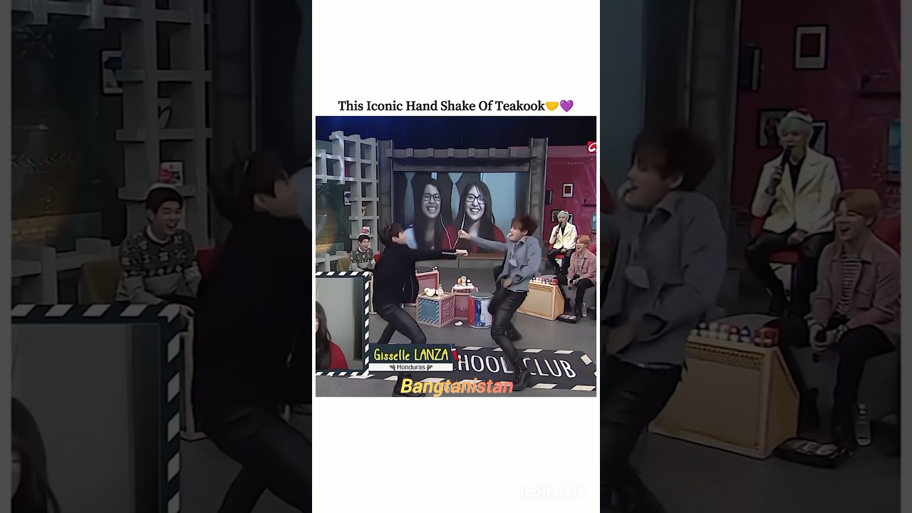 Taehyung and Jungkook's iconic handshake #kpop #bts #taekook #handshake #iconic #unique #thv #jk #on