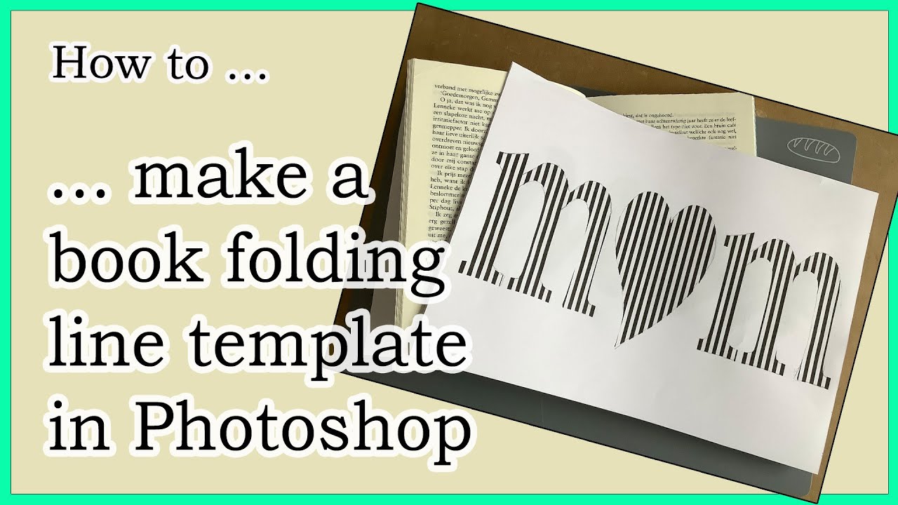 Как создать шаблон линии сгиба книги в Photoshop — 