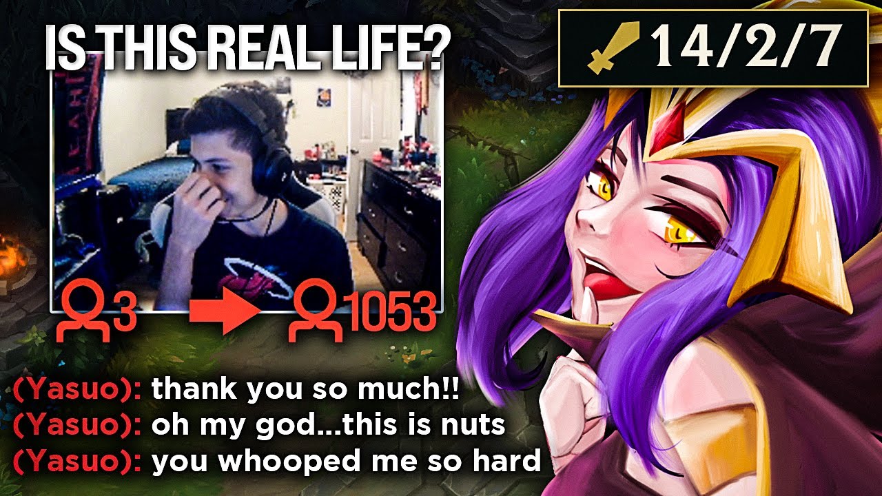 Destroying small streamer, then surprising him with a huge raid after!