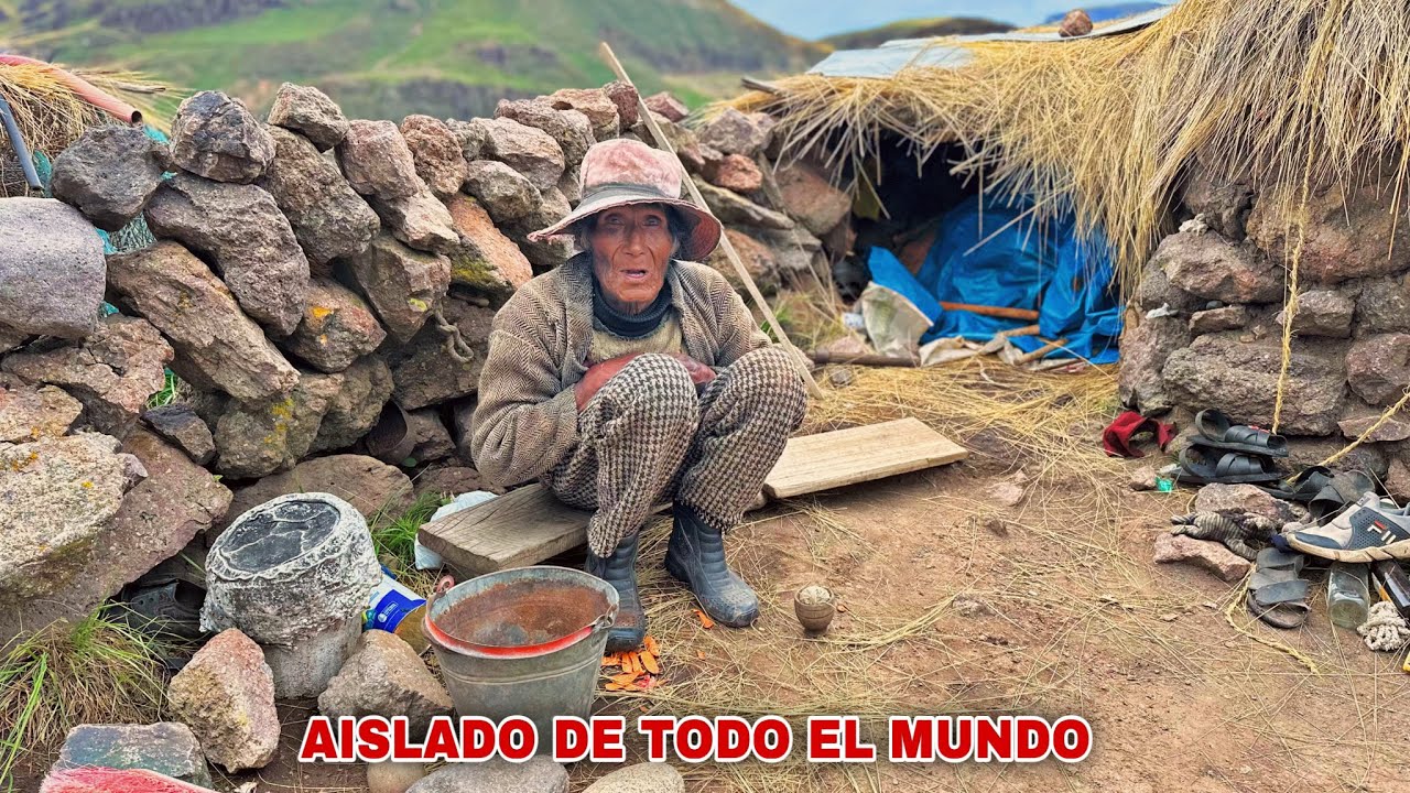 Encontré a este HOMBRE de 80 AÑOS Totalmente SOLO en un RINCON de los ANDES - TIO JOAQUIN