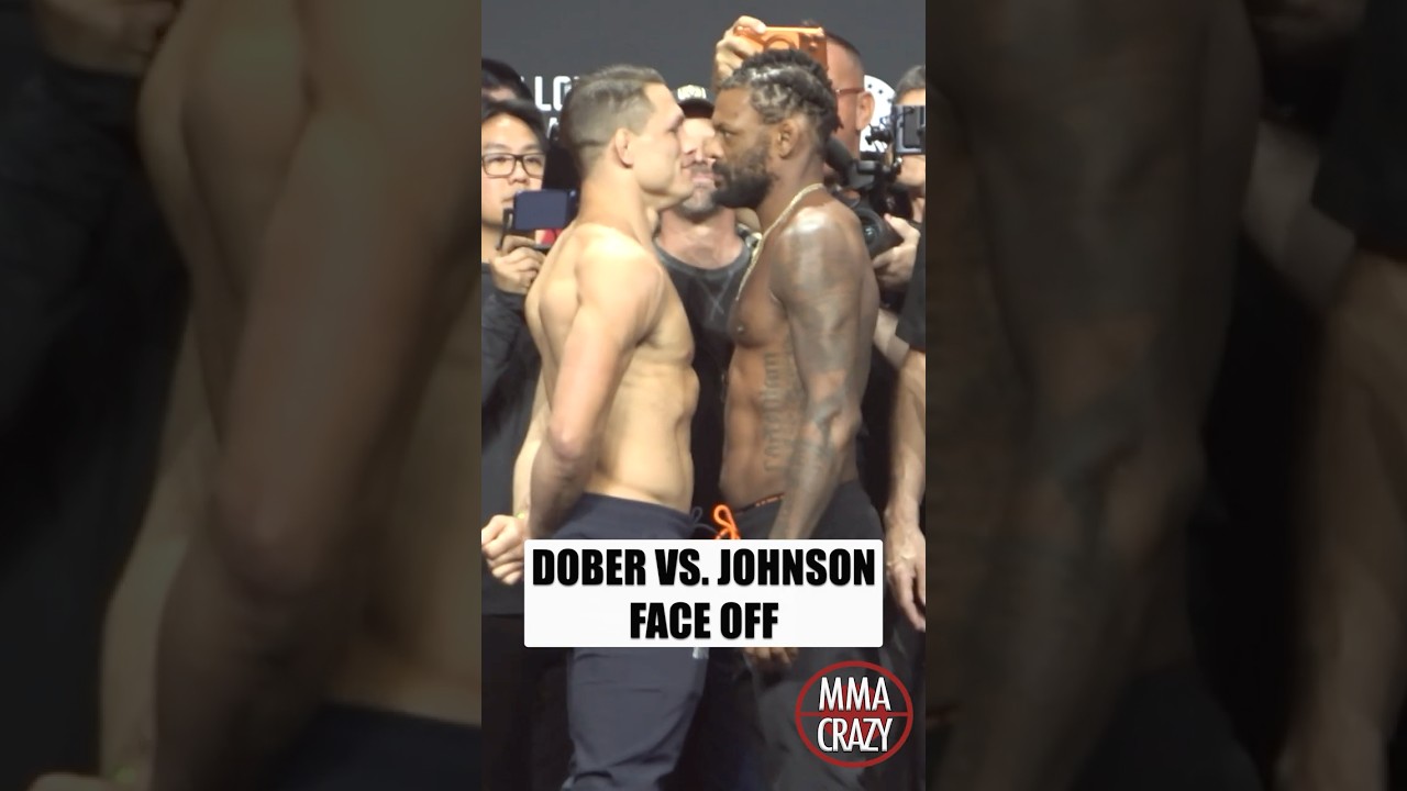 UFC 326: Drew Dober vs. Michael Johnson weigh in Face off