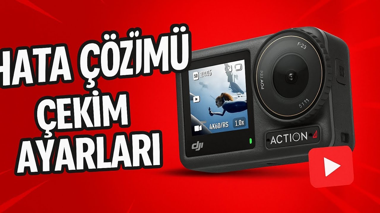 DJI Osmo Action Serisi Ayar ve Hata Çözümü (1-4 Tüm Modeller)