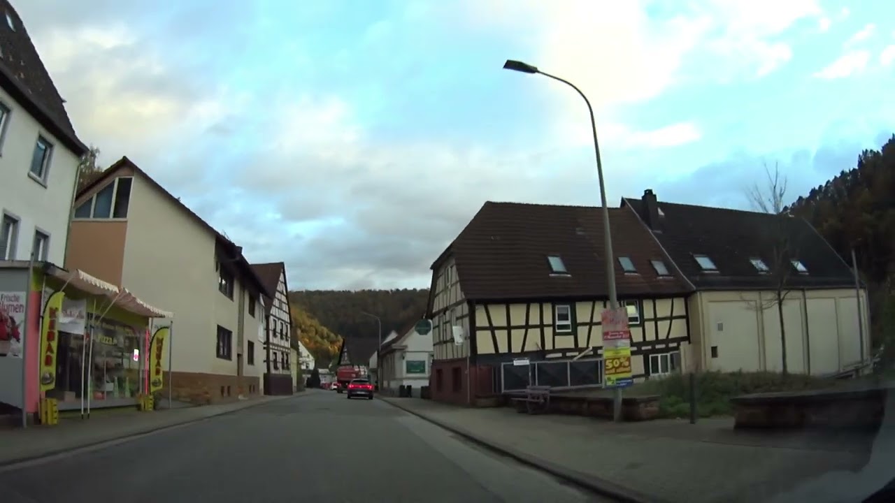 Autofahrt Hinterweidenthal Richtung Dahn im Dahner-Burgen und Felsenland 1-2026