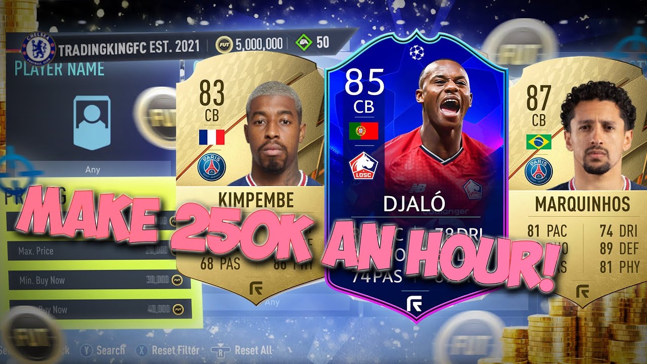 MAKE 250K AN HOUR ON THIS INSANE LOW BUDGET METHOD ON FIFA 22! INSANE TRADING METHOD MAKE COINS FAST