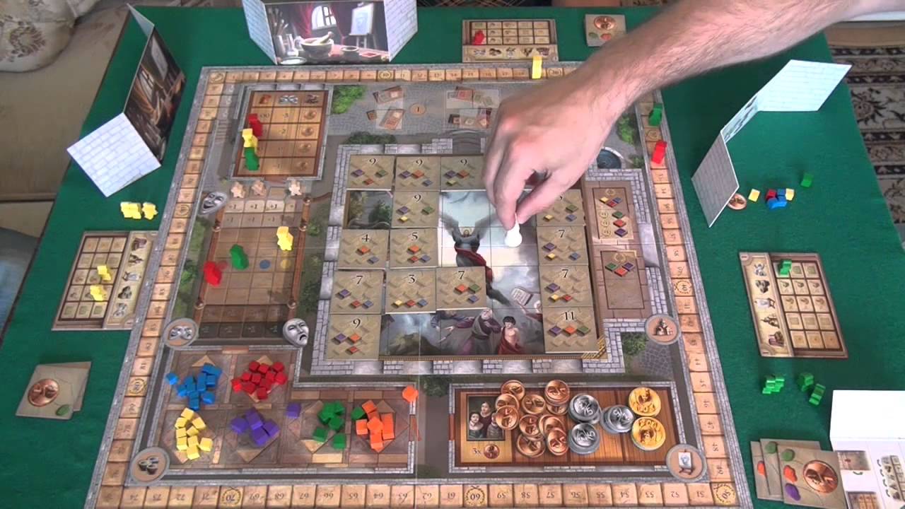 Fresco -  играем в настольную игру, board game