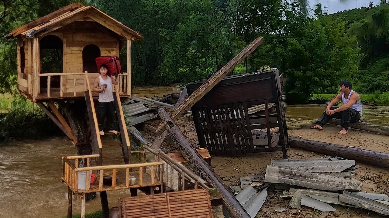 The change of the farm when experiencing a historic flood