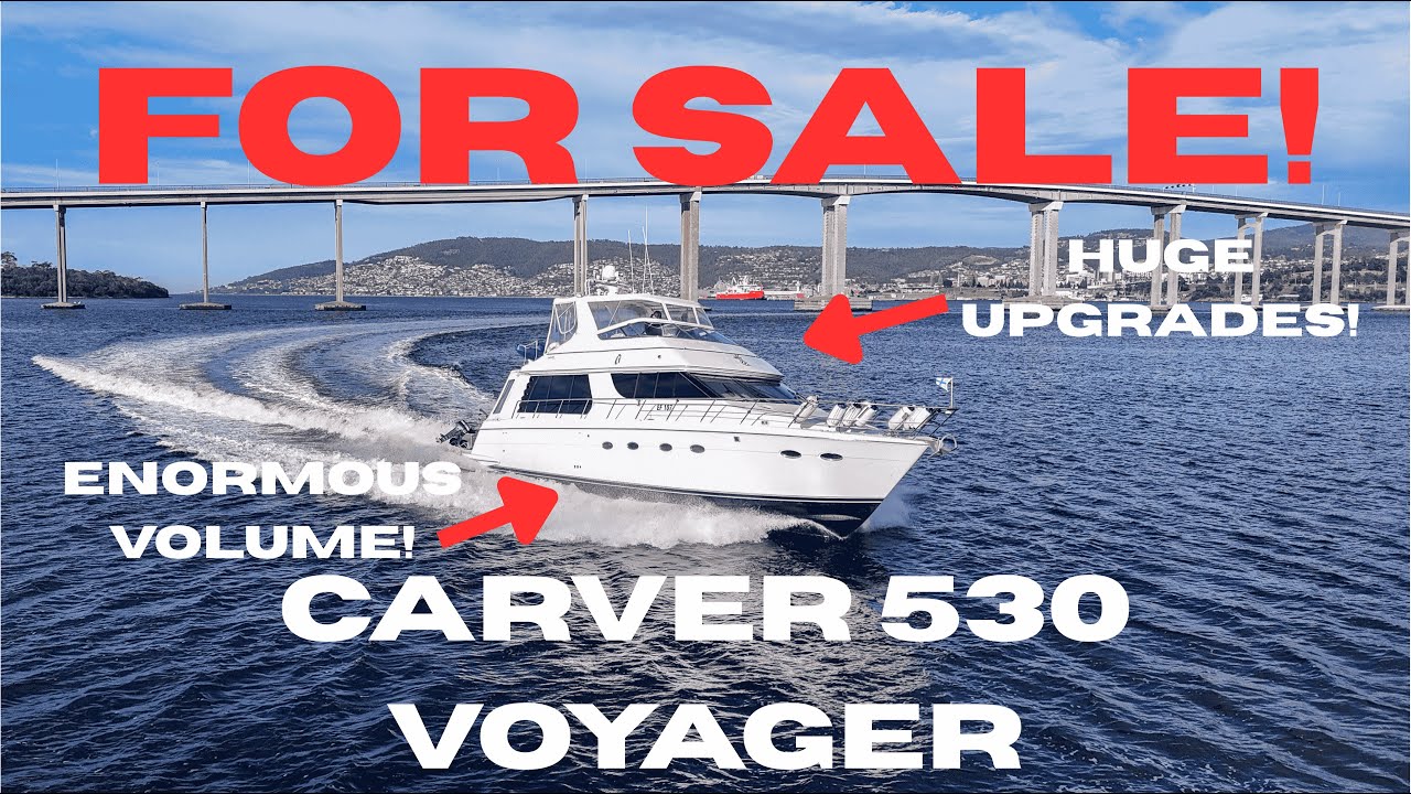FOR SALE! Carver 530 VOYAGER PILOTHOUSE PERFORMANCE CRUISER! 