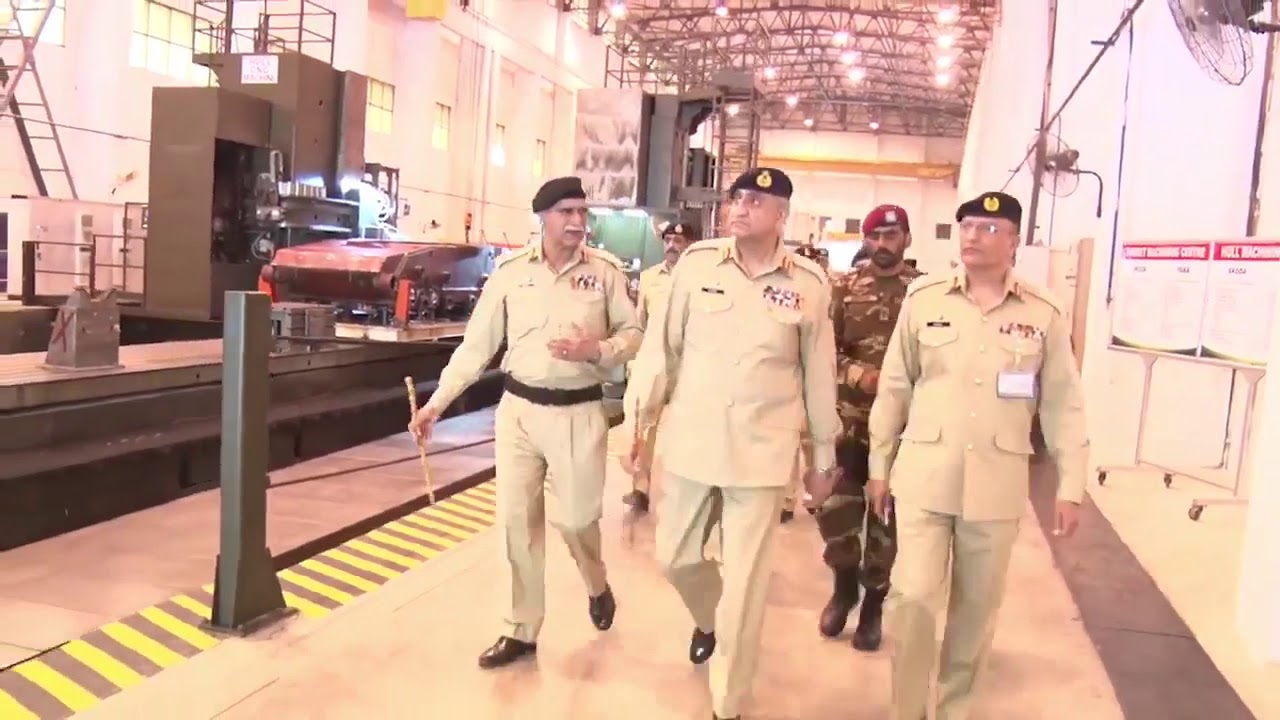 Chief of Army Staff  visited Pakistan Ordnance Factories (POF)