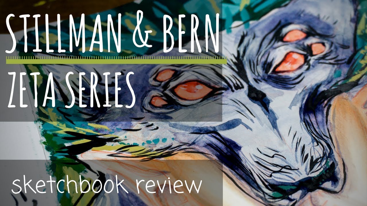 Zeta Series Sketchbook Review - Stillman and Birn - MIXED MEDIA CHALLENGE