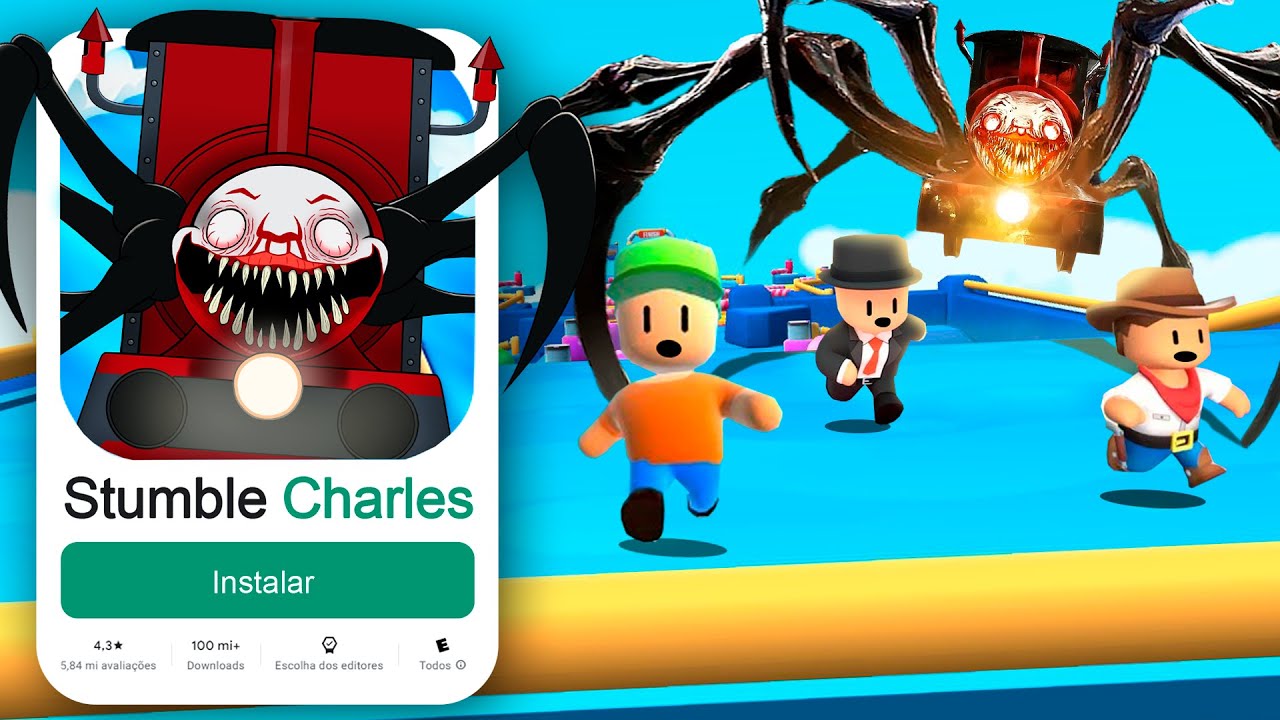 Eu criei o Stumble Guys do CHO CHO CHARLES (O trem maluco)