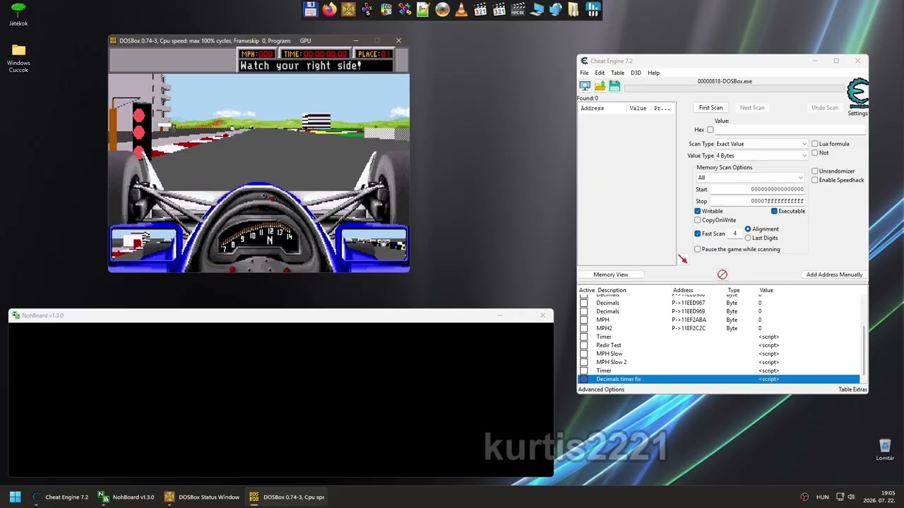 Grand Prix Unlimited (PC/DOS) - Speed Fix and Gameplay (EN/HU CC)