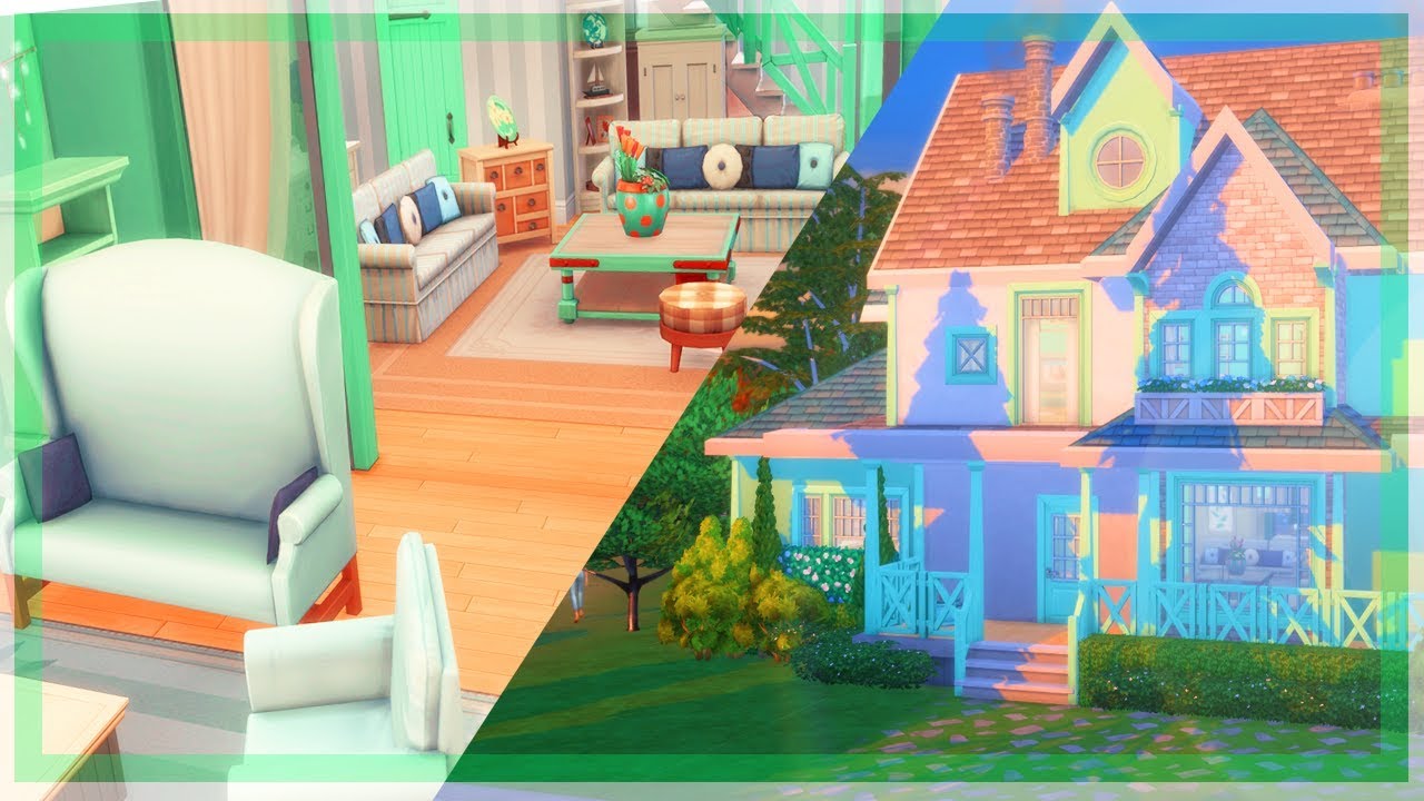 THE SIMS 4 LAUNDRY HOUSE + Interior