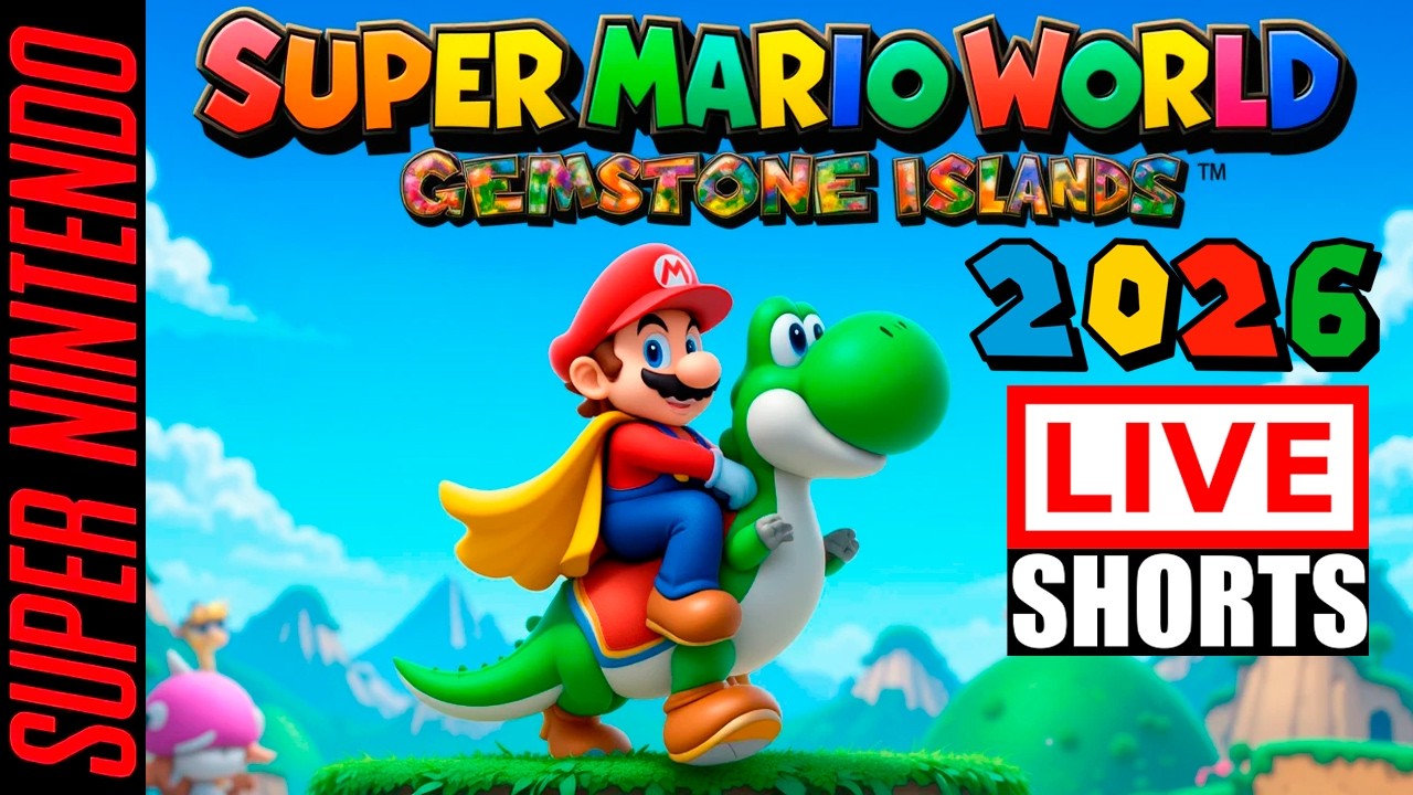🔴Super Mario World: Adventure in Gemstone Islands 100%  [ LIVE SHORTS ]