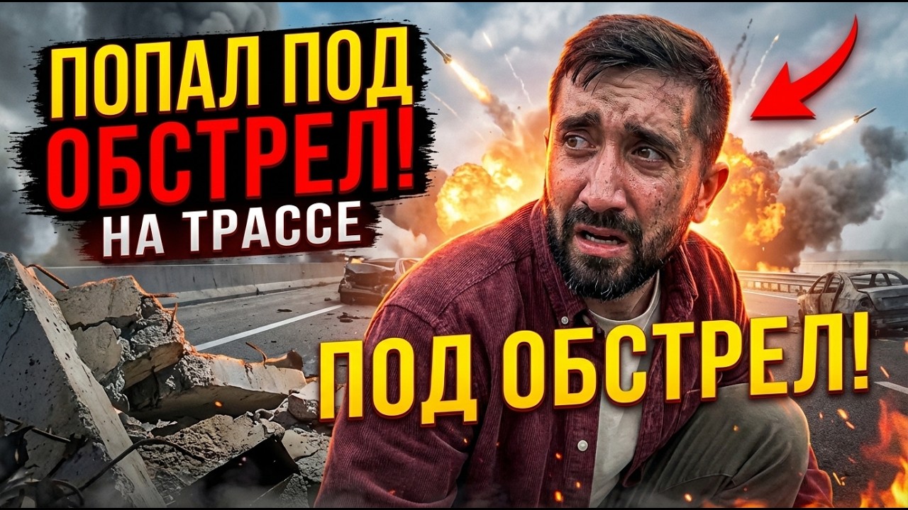 Попал под ракетный обстрел на трассе по дороге на 9 канал Израиль