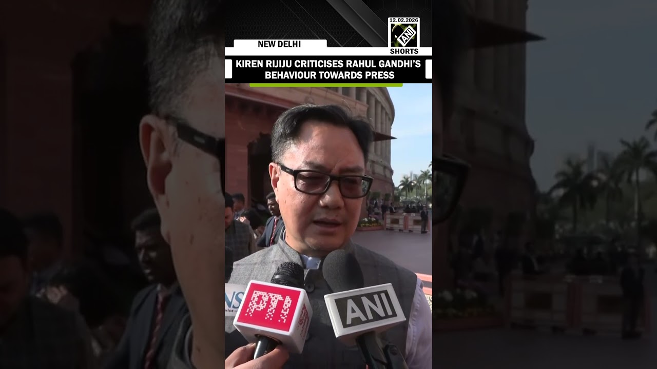&lsquo;This is wrong&hellip;&rsquo;  Kiren Rijiju criticises Rahul Gandhi&rsquo;s behaviour towards Media