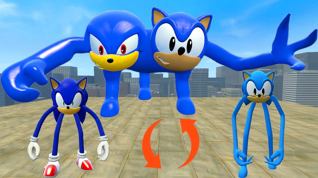 EVOLUTION OF NEW BOSS SONIC & SONIC SMILEY'S VS ALL SHIN SONIC TAPES in Garry's Mod!