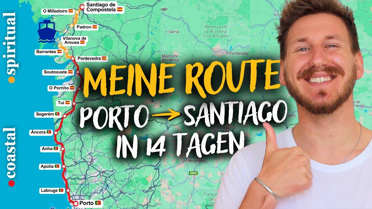 Jakobsweg Porto nach Santiago de Compostela: komplette Route inkl. Variante Espiritual in 14 Tagen