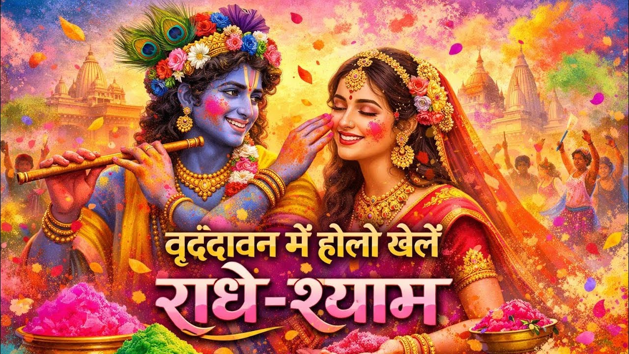 वृंदावन की होली | राधा कृष्ण होली भजन 🌸 | Radha Krishna Holi Bhajan | AI Song