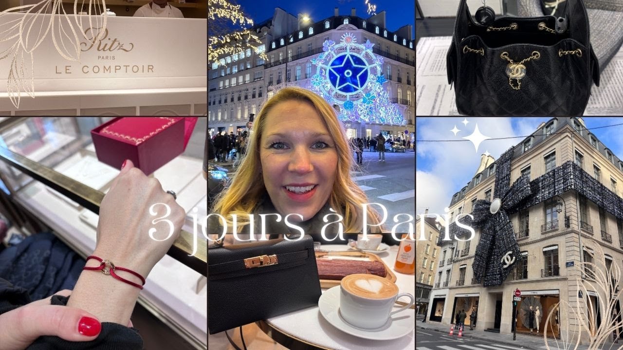 3 JOURS À PARIS: COMPTOIR DU RITZ, AVENUE MAONTAIGNE, CHAMPS ÉLYSÉES, PLACE VENDOME...