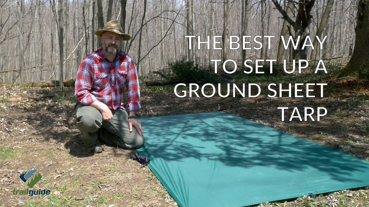 The BEST WAY To Set Up A GROUND SHEET TARP