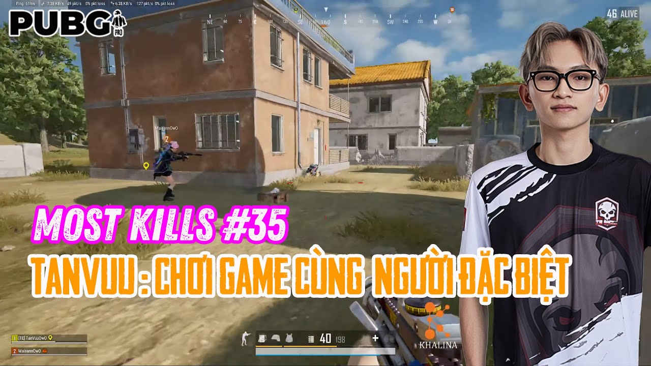 PUBG PC I Most Kills #35 I Tanvuu chơi game cùng người đặc biệt