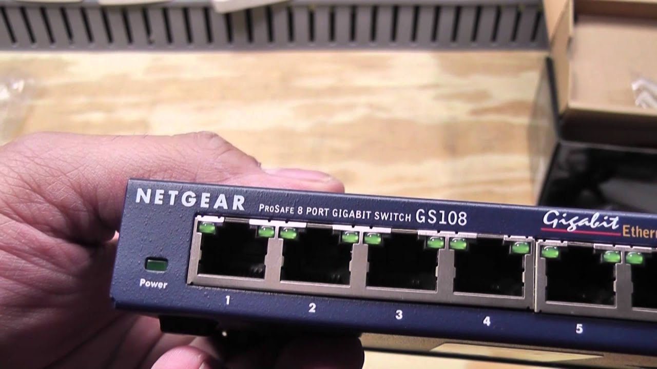 Netgear Prosafe GS108 Unbox and Install