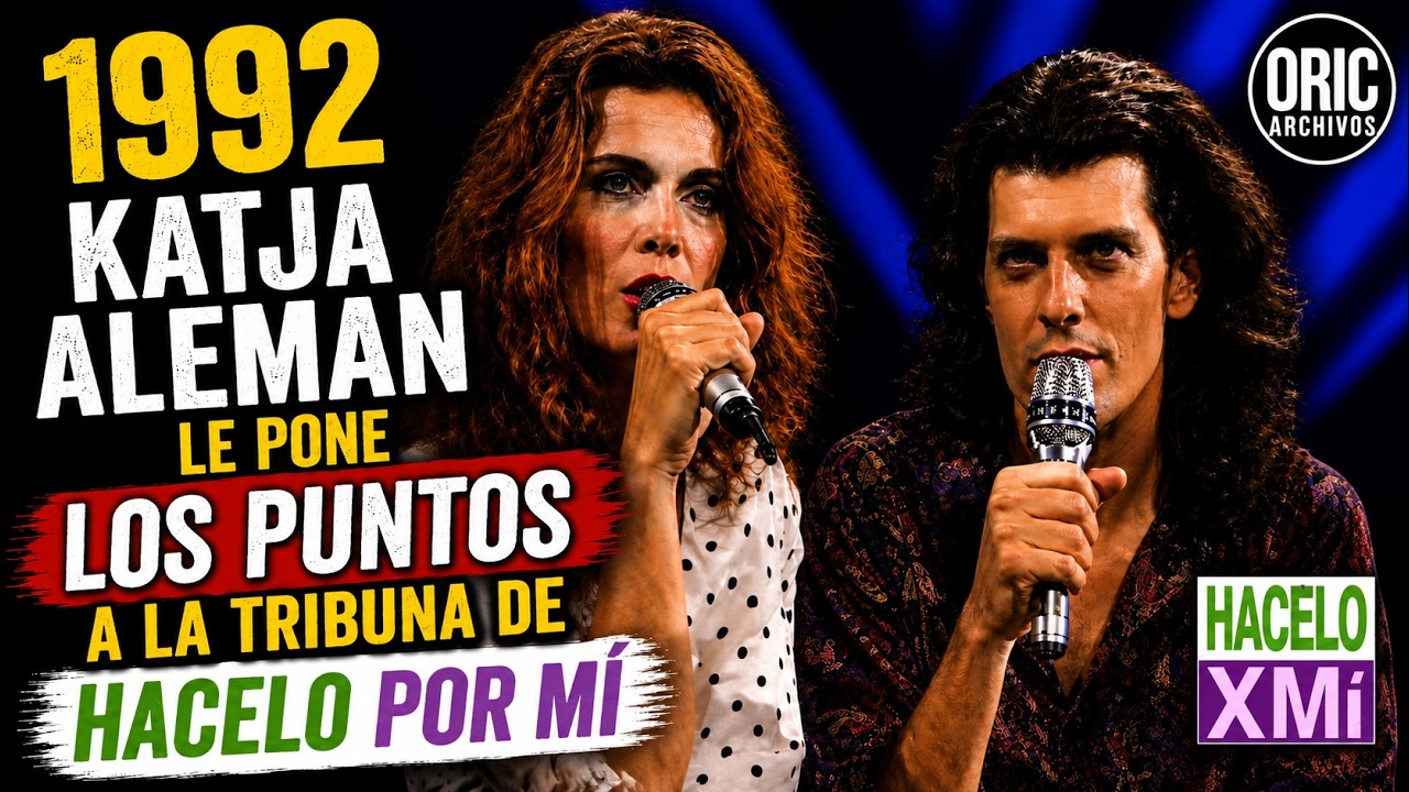 1992: Katja Aleman le pone los puntos a la tribuna de Hacelo por Mí.