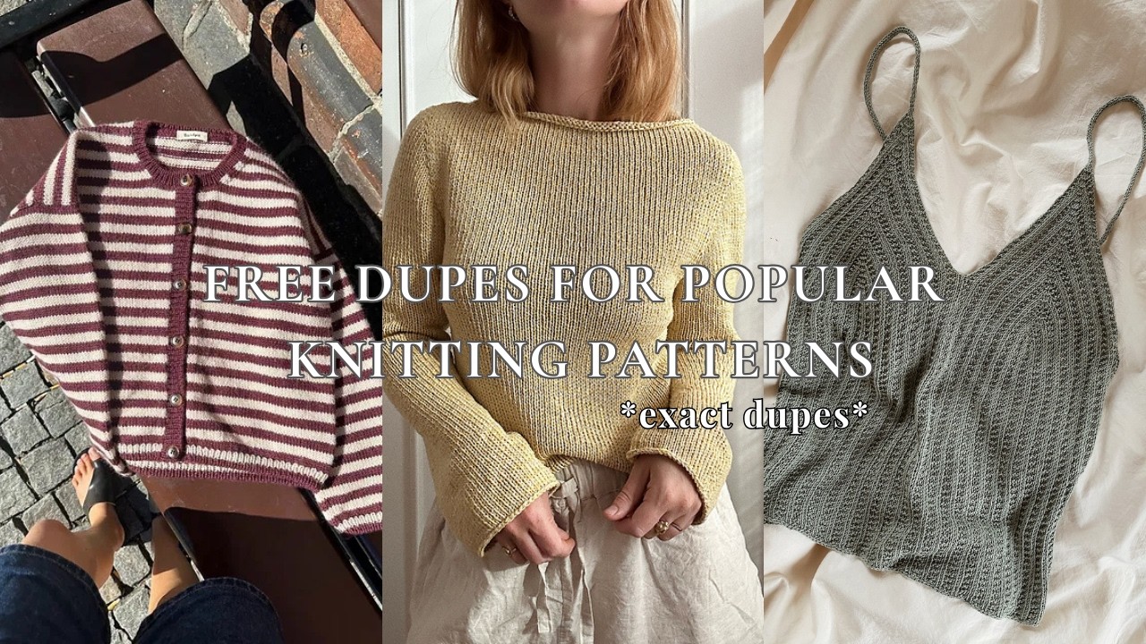5 Free Dupes of Popular Knitting Patterns - PetiteKnit, Sari Nordlund, MFTK, Ozetta *exact dupes*