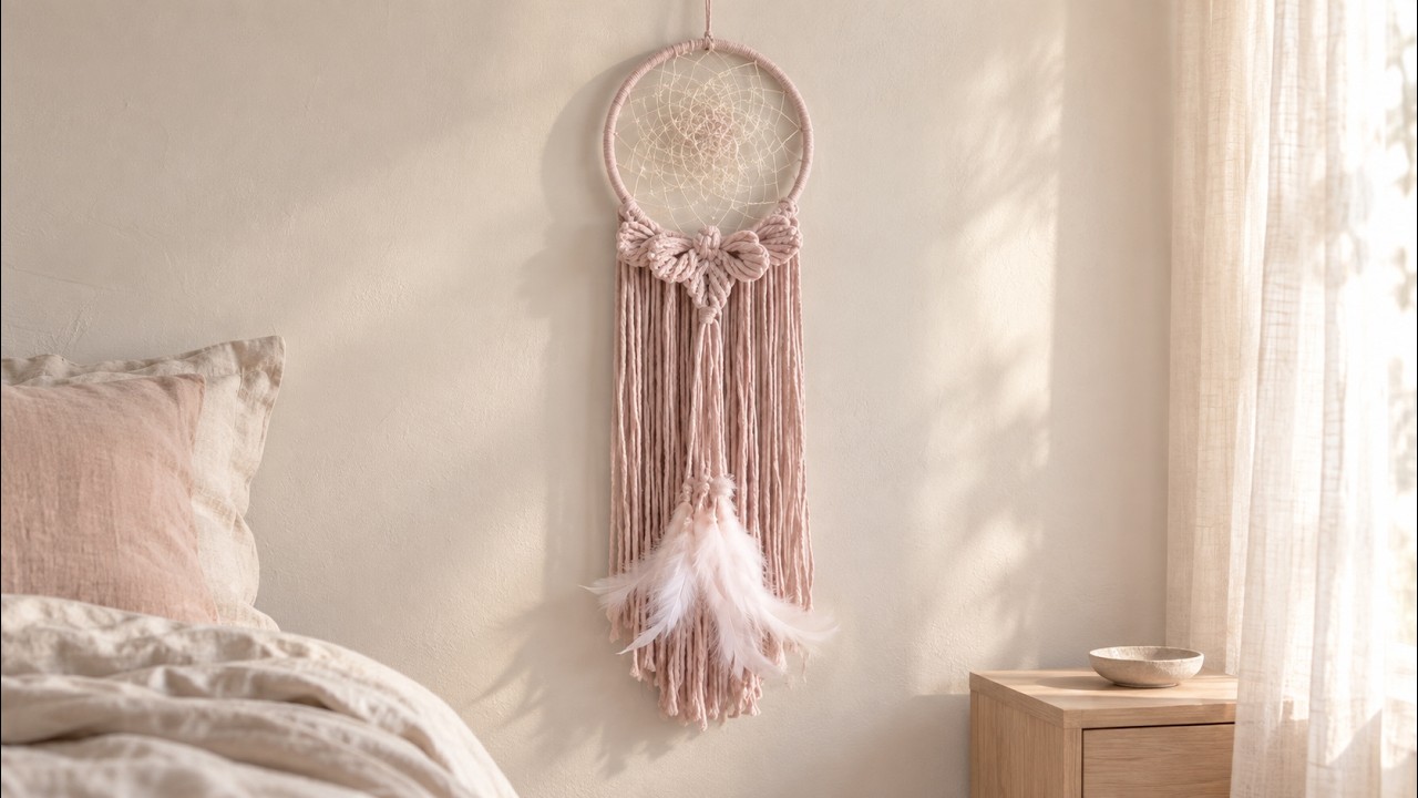 How to DIY a Beautiful Macrame Dreamcatcher | New Knotting Technique